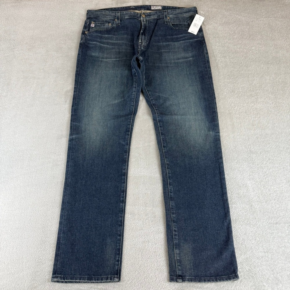Adriano Goldschmied AG Tellis Modern Slim Jeans Mens 38x33 Quincy Blue $225 NWT
